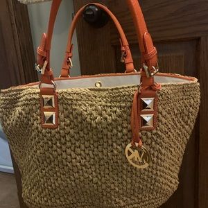 New without tags Michael Kors straw tote